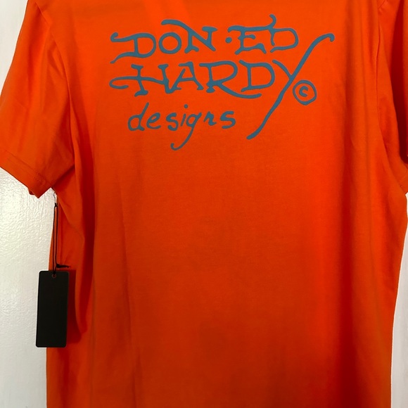 Ed Hardy Rose Cobra Tee Shirt - Picture 4 of 5